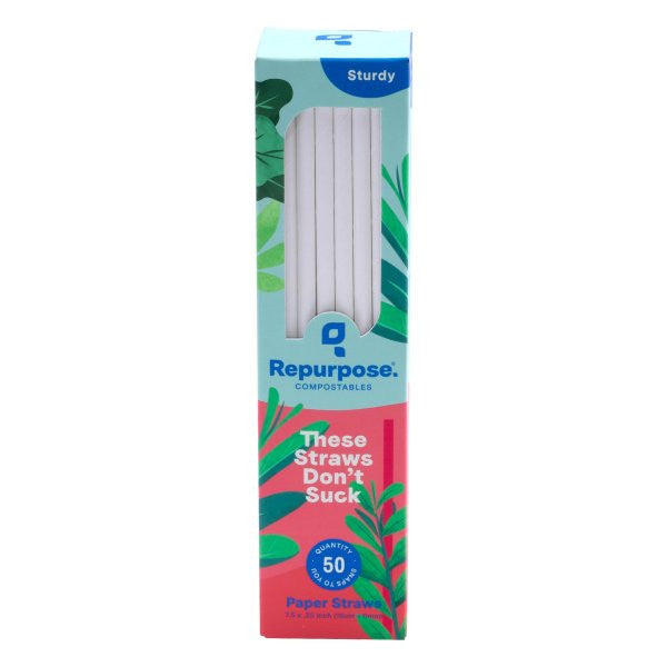 RPURP PAPER STRAWS ( 20 X 50 CT   )