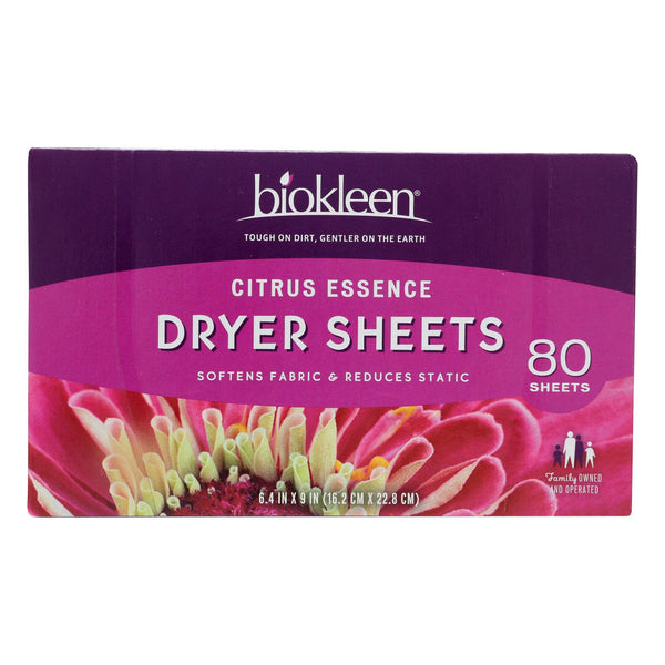 BK DRYER SHEETS CITRUS ( 6 X 80 CT   )