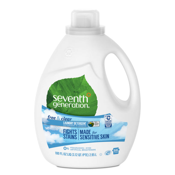 Seventh Generation Free & Clear Ultra Liquid Laundry Detergent (4x100 Oz)