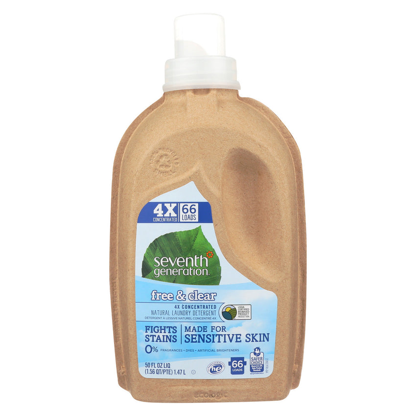Seventh Generation Liquid Laundry, 4X Free & Clear (6x50 Oz)