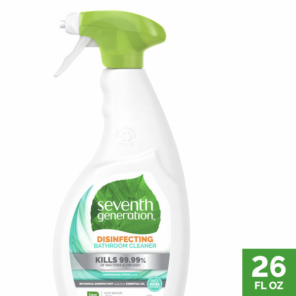 Seventh Generation Disinf Bathroom Cleaner, Lemongrass & Thyme (8x26Oz)
