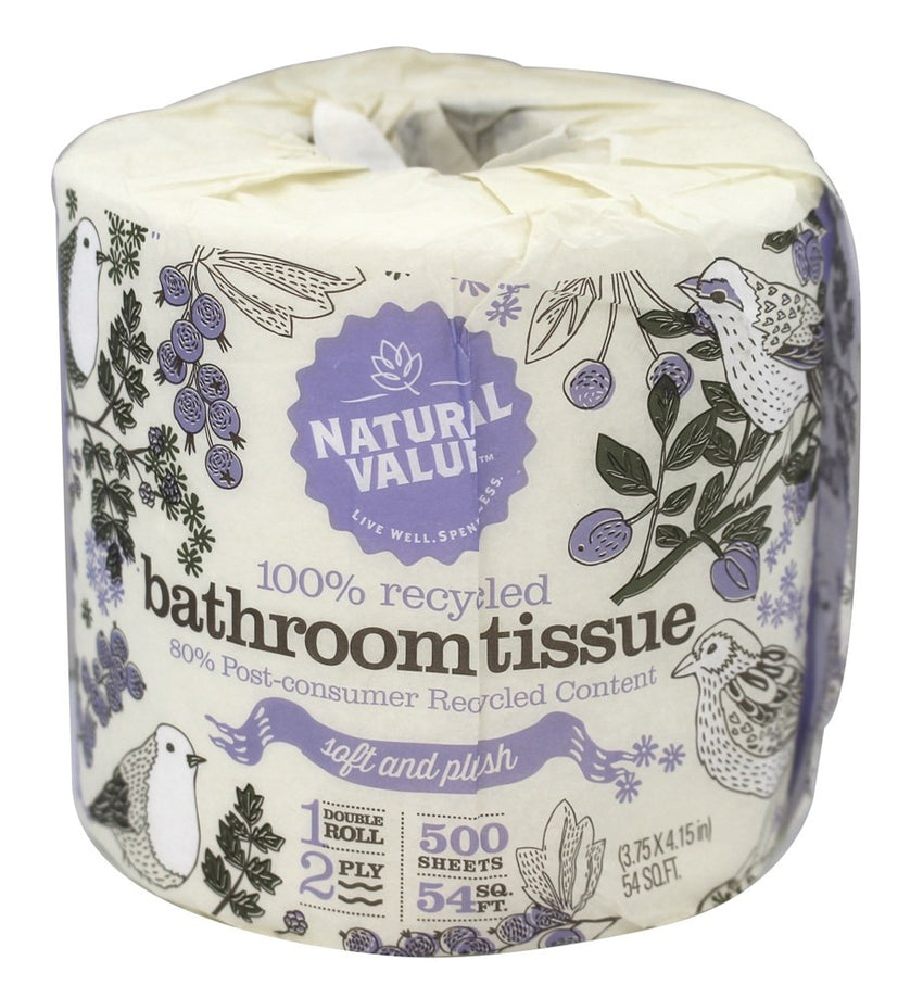 Natural Value Bth Tiss 500 Sht/Roll (48x1Each)