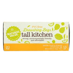 Natural Value Drawstring Tall Kitchen Bags (12x20 CT)
