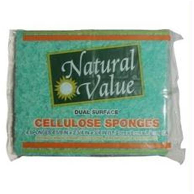 Natural Value Dual Surface Cellulose Sponge (24x4 CT)