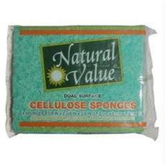 Natural Value Dual Surface Cellulose Sponge (24x4 CT)