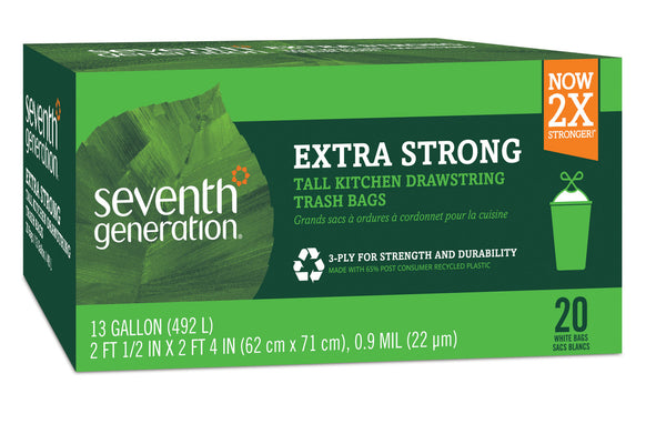 Seventh Generation Drawstrng Kitchen Bag 13 Gal (1x20 CT)