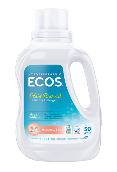 Earth Friendly Ecos Magnolia & Lilies Ultra Liquid Detergent (8x50 Oz)
