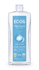 Earth Friendly Dishmate Dish Liquid Free & Clear (6x25Oz)