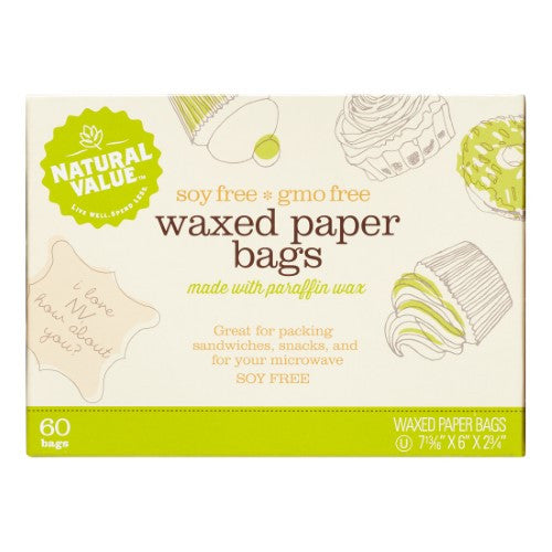 NV BROWN WAX PAPER BAGS ( 12 X 60 CT   )