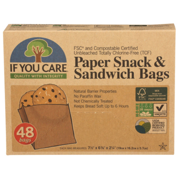If You Care Soy Wax Paper Sandwich Bag (12x48 CT)