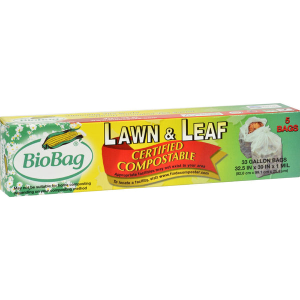 Biobag 33 Gallon Lawn and Leaf Bag (12/5 count)