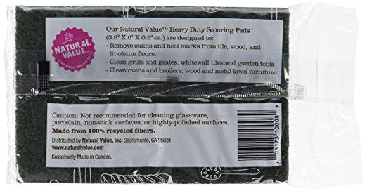 Natural Value Scouring Pad Sponge (24x2 CT)