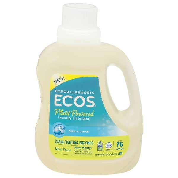 ECOS LNDRY DET FREE&CLR ( 4 X 70 OZ   )
