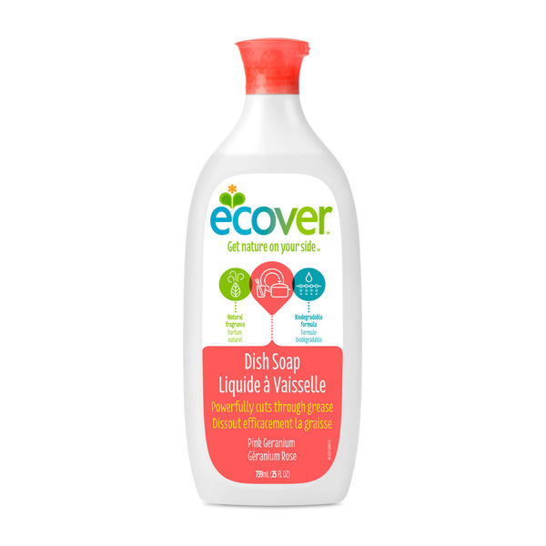 Ecover Liquid, Pink Geranium (6x25 OZ)